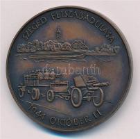 Fritz Mihály (1947-) 1984. "Szeged felszabadulásának 40. évfordulója" bronz emlékérem (42,...