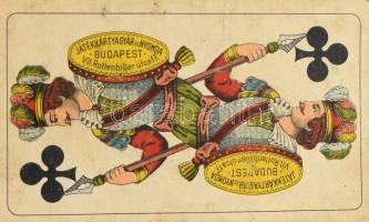 Tarokk kártya, Játékkártyagyár és Nyomda Budapest, bonbonos dobozban