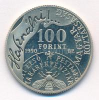 1990. 100Ft Cu-Ni-Zn "Fáy András" T:1 (eredetileg PP) fo. Adamo EM112