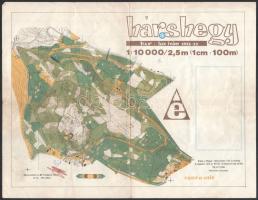 1980 Hárshegy, h&r: Lux Iván, 1 : 10.000, Magyar Tájékozódási Futó Szövetség (MN Térképészeti Intézet), 4000 pld., hajtva, 28,5x22 cm