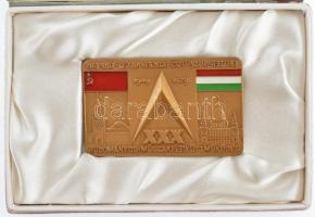 1979. "1949-1979. XXX. Tudományos-Műszaki Együttműködés" részben zománcozott bronz jelvény...