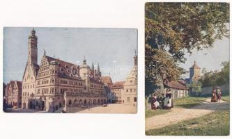 Rothenburg ob der Tauber - 4 pre-1945 postcards