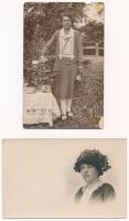 6 db RÉGI fotó hölgyekről / 6 pre-1945 photos of ladies
