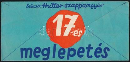 1939 Hutterer-Szappangyár 17-es meglepetés, kihajtható reklám prospektus