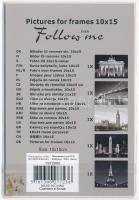 5 db nagyvárosok nevezetességeit ábrázoló kép (Brandenburgi kapu, Big Ben, stb.), bontatlan, 15x10 c...