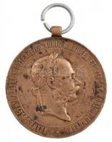 1873. Hadiérem bronz katonai érdemérem mellszalag nélkül T:2-  Hungary 1873. Military Medal bronze medal without ribbon C:VG