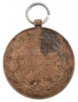 1873. "Hadiérem" bronz katonai érdemérem mellszalag nélkül T:2- 
Hungary 1873. "Mili...