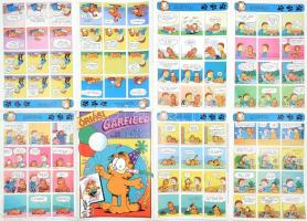 1992 Óriás Garfield képregény és poszter, kihajtható, kétoldalas, 84x59 cm