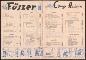 cca 1940 Káldor László (1905-1963): Magyar Divatcsarnok élelmiszer osztály prospektus, "Az olcs...