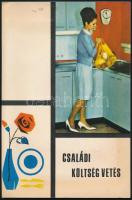 cca 1960-1970 Háztartási napló, Országos Takarékpénztár kitöltetlen prospektus, mappában