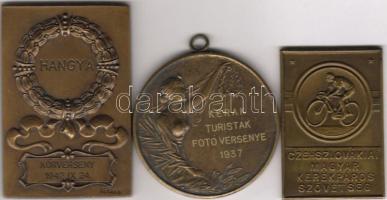 1930-as 40-es évek   sportérmek 3db  T:1,2