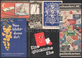 Vegyes német nyelvű reklám prospektus és nyomtatvány tétel, 6 db
