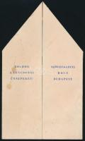 cca 1930 Boldog Karácsonyi Ünnepeket, Szövetkezeti Bolt reklám prospektus, foltos, 20x12 cm, kihajtva: 24x20 cm