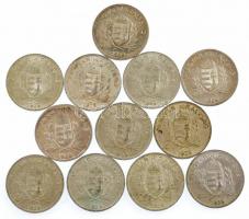 1939. 1P Ag (12x) T:2 patina Adamo P6