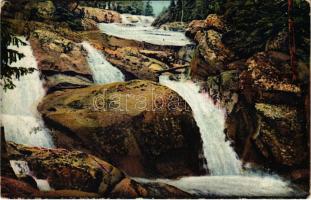 1927 Tátra, Magas-Tátra, Vysoké Tatry; Vodopády ve Velkej Studenej Doline / vízesés / waterfall (EB)