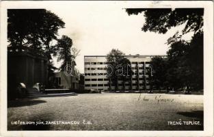 1939 Trencsénteplic, Trencianske Teplice; Lieceb. dom Súk. Zamestnancov / fürdő / spa, bath