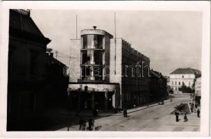 1944 Zsolna, Sillein, Zilina; utca, automobil / street view, automobile