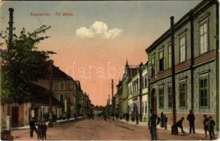 1914 Kaposvár, Fő utca, üzletek (EB)