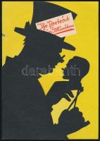 cca 1920-1930 Ihr Porträt in 5 minuten, Deutsche Großeinkaufs-Gesellschaft mit beschränkter Haftung, Druckerei und Verlag, Hamburg, német nyelvű kihajtható reklám prospektus, a borítón árnyképpel, kis sérüléssel, 21x15 cm