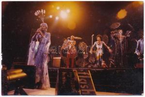 cca 1980 Boney M koncert, fotó, szélén kis sérüléssel, 15x10 cm
