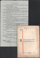 1935 Róma, a XI. Nemzetközi Kertészeti Kongresszus német nyelvű, képes ismertető füzete + a budapesti előkészítő bizottság levele a kongresszuson való részvétel feltételeiről, a jelentkezéshez szükséges 2 db kitöltetlen nyomtatvánnyal