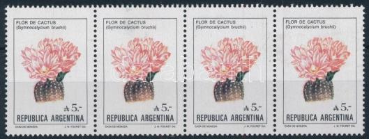Flowers of Argentina stripe of 4, Argentína virágai négyescsík