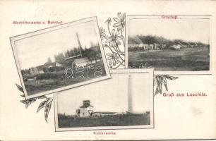 Luschitz with railwaystation