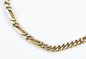 Arany (14k/Au) karlánc, jelzett, sérült, nettó: 5,5g, h: 20cm