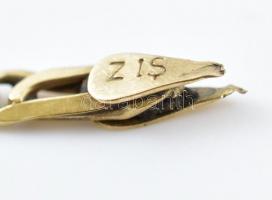 Arany (14k/Au) karlánc, jelzett, sérült, nettó: 5,5g, h: 20cm