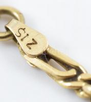 Arany (14k/Au) karlánc, jelzett, sérült, nettó: 5,5g, h: 20cm