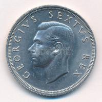 Dél-Afrika 1948. 5Sh Ag VI. György ...SEXTVS REX T:1- South Africa 1948. 5 Shilling Ag George VI ...SEXTVS REX C:AU Krause KM#40.1