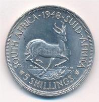 Dél-Afrika 1948. 5Sh Ag "VI. György" "...SEXTVS REX" T:1- South Africa 1948. 5 S...