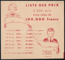 cca 1920-1940 Vegyes francia nyelvű reklám tétel, 3 db