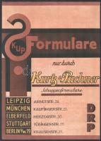 cca 1920-1940 Vegyes német nyelvű reklám tétel, 8 db