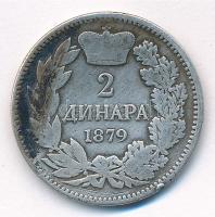 Szerbia 1879. 2D Ag "Obrenovics Milán" T:3
Serbia 1879. 2 Dinara Ag "Milan Obrenovic...