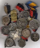 1920-30-as évek  kerékpáros  érme tétel benne ezüstők ! 12db  T:1,2