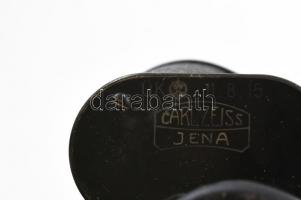 cca 1915 Carl Zeiss Marineglas 6x I. világháborús katonai távcső, sárga színszűrővel, eredeti bőr to...