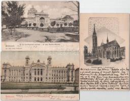 1901-1903 Budapest. Ganz Antal kiadása - 3 db régi képeslap
