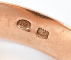 Arany (14k/Au) 2 db arany gyűrű, jelzett, bruttó: 5,3g m: 52-56