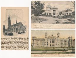 1901-1904 Budapest. Ganz Antal kiadása - 3 db régi képeslap