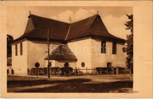 Késmárk, Kezmarok; Alte Holzkirche / Régi fatemplom. Josef F. Wiesner kiadása / old wooden church (EK)