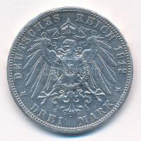 Német Államok / Poroszország 1912A 3M Ag "II. Vilmos" Berlin T:2,2- ph., polírozva / Germa...