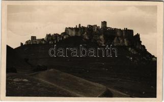 1927 Szepesváralja, Spisské Podhradie; Szepes vára / Spissky hrad / Zipser Schloss / castle (vágott / cut)