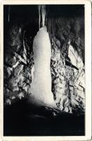 Deménfalu, Demanová (Liptószentmiklós, Liptovsky Mikulás); Demänovské Jaskyne / Deménfalvi barlang, belső / cave interior (kopott sarkak / worn corners)