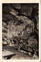 Deménfalu, Demanová (Liptószentmiklós, Liptovsky Mikulás); Demänovské Jaskyne. Kvaplové vodopády u Krízovatky / Deménfalvi barlang, belső / cave interior (kopott sarkak / worn corners)