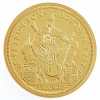 DN Történelmi aranypénzek - VI. Pius 10 zecchini aranyozott Cu-Zn utánveret COPY beütéssel (20g/38,61mm) T:PP