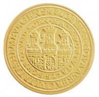 DN Történelmi aranypénzek - Portugaleser 10 Dukát 1574 aranyozott Cu-Ni utánveret COPY beütéssel (20g/38,61mm) T:PP