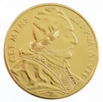 DN Történelmi aranypénzek - XII. Kelemen pápa 1737 aranyozott Cu-Zn utánveret COPY beütéssel (20g/38,61mm) T:PP
