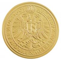 DN Történelmi aranypénzek - Rudolf 10 dukát, 1603 aranyozott Cu-Ni utánveret COPY beütéssel (20g/38,61mm) T:PP