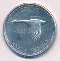 Kanada 1967. 1$ Ag II. Erzsébet T:1- Canada 1967. 1 Dollar Ag Elizabeth II C:AU Krause KM#70